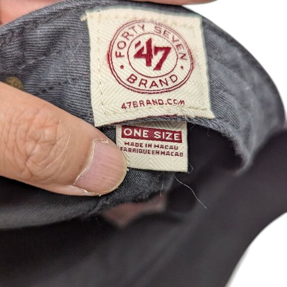 47 Brand Philadelphia Flyers Pink Embroidered Black Baseball Cap Hat One Size - Picture 9 of 11